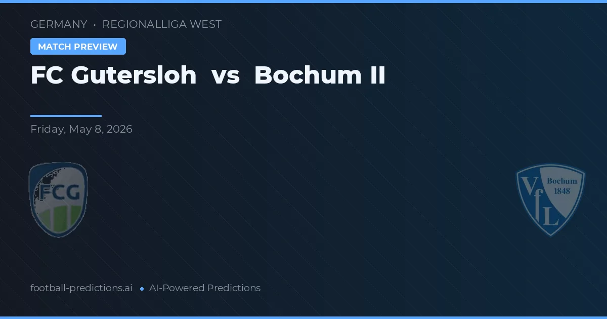 FC Gütersloh vs Boca Juniors II — pronóstico y previa del partido