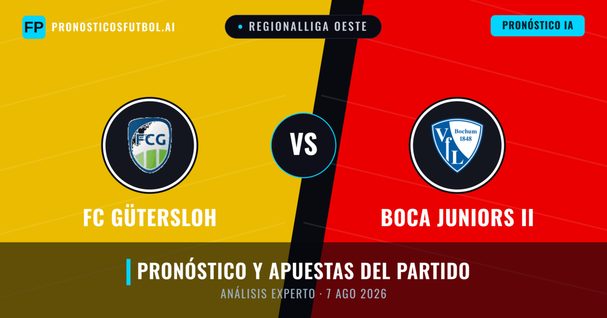 FC Gütersloh vs Boca Juniors II — pronóstico y previa del partido