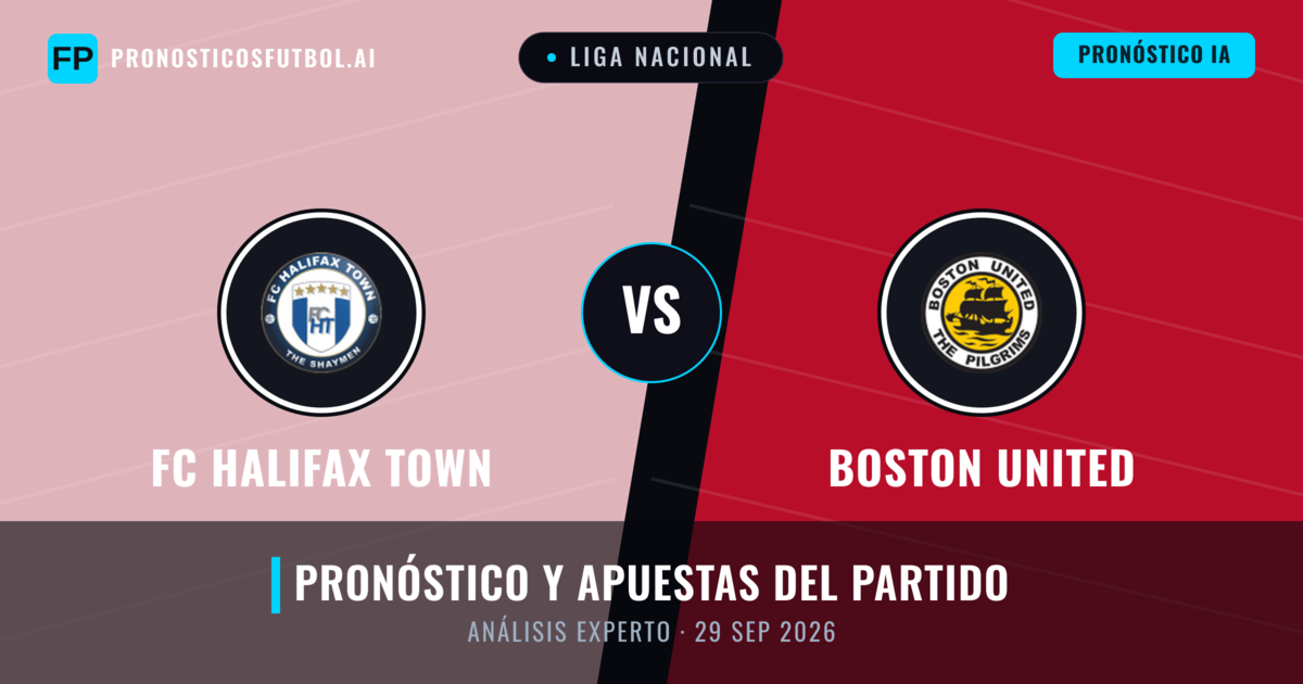 FC Halifax Town vs Boston United — pronóstico y previa del partido