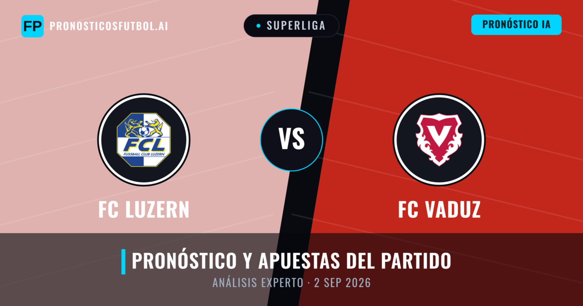 FC Luzern vs FC Vaduz — pronóstico y previa del partido