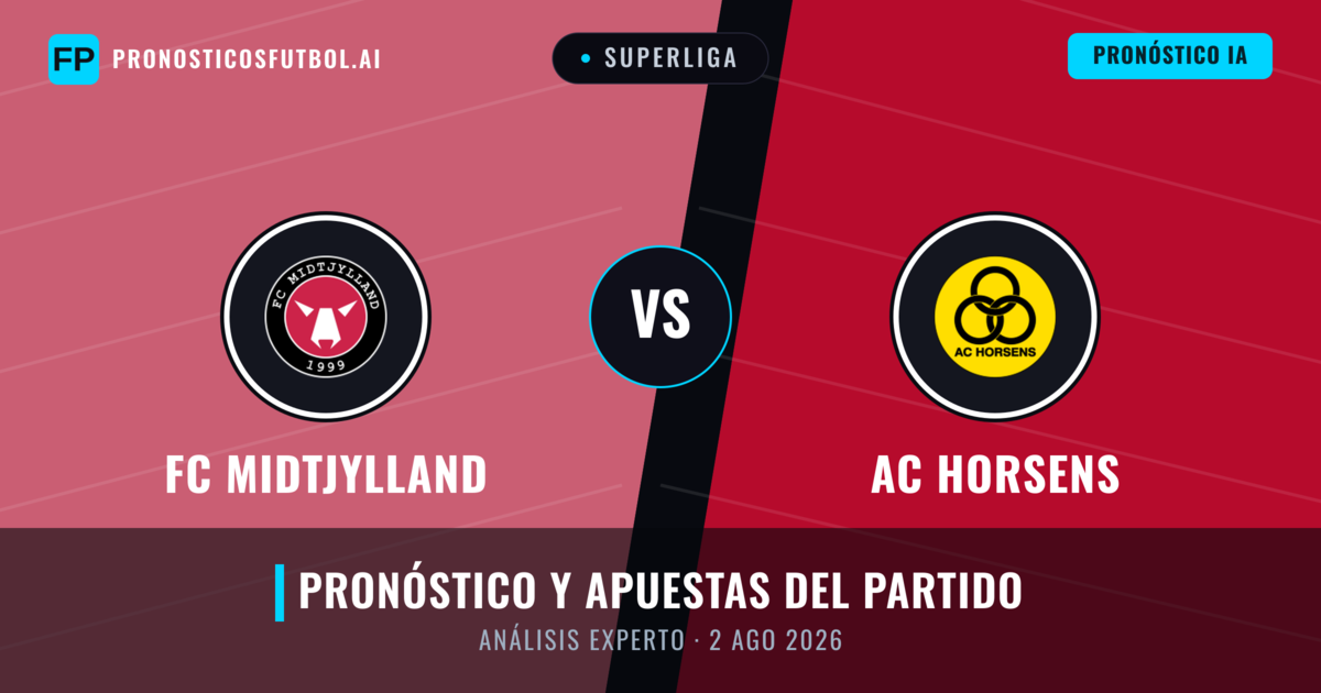 FC Midtjylland vs AC Horsens — pronóstico y previa del partido