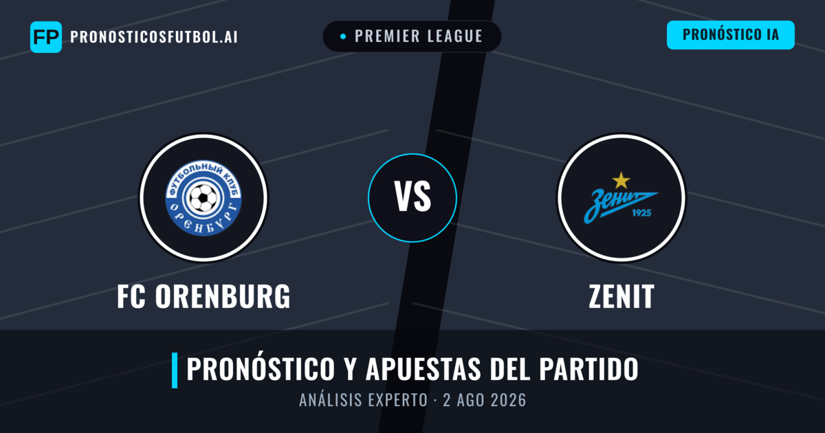 FC Orenburg vs Zenit — pronóstico y previa del partido