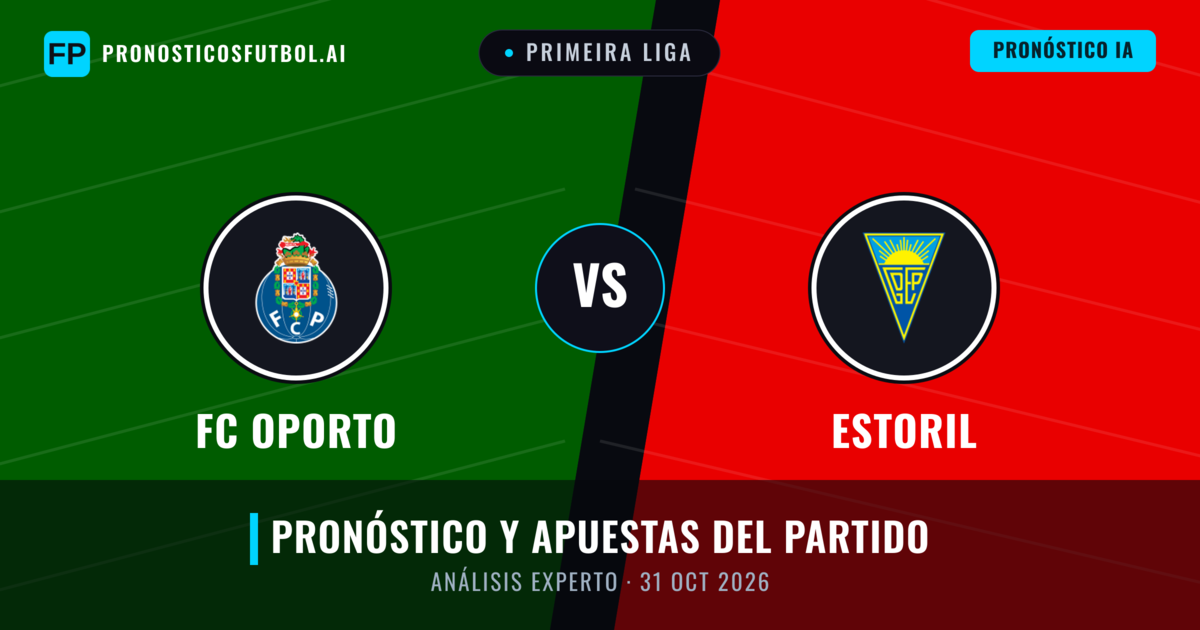 FC Oporto vs Estoril — pronóstico y previa del partido