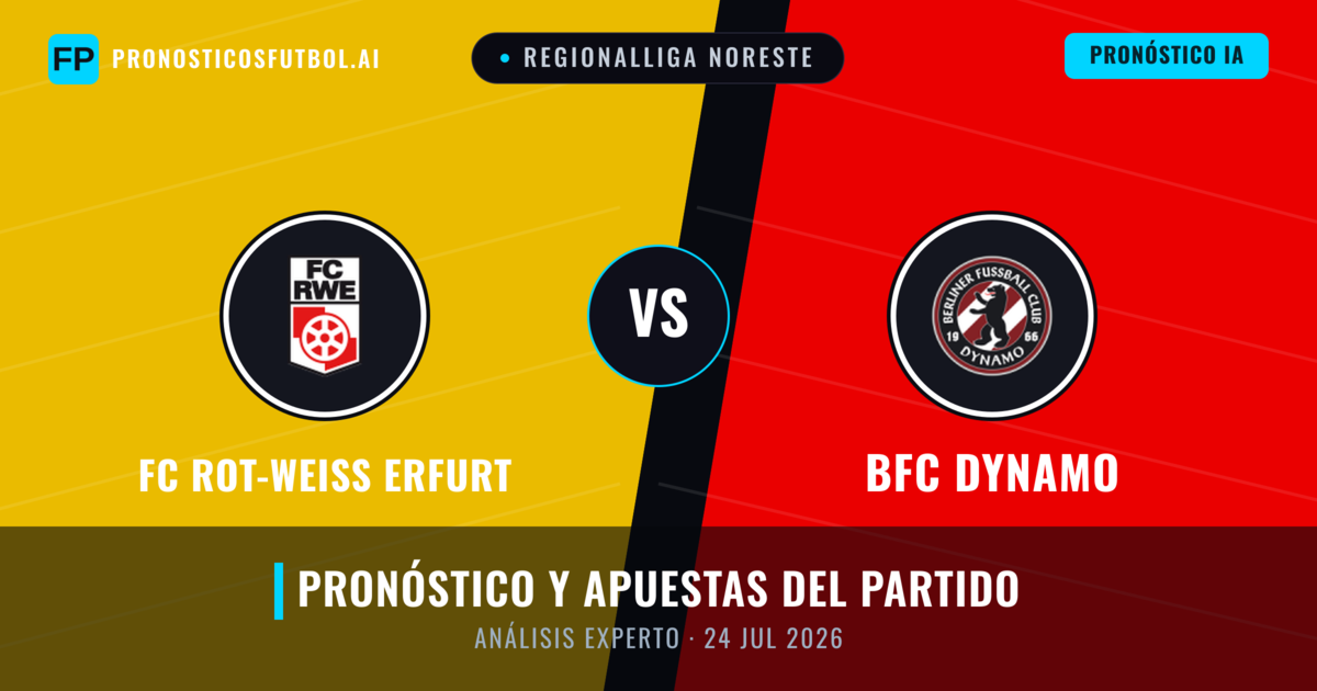 FC Rot-Weiß Erfurt vs BFC Dynamo — pronóstico y previa del partido