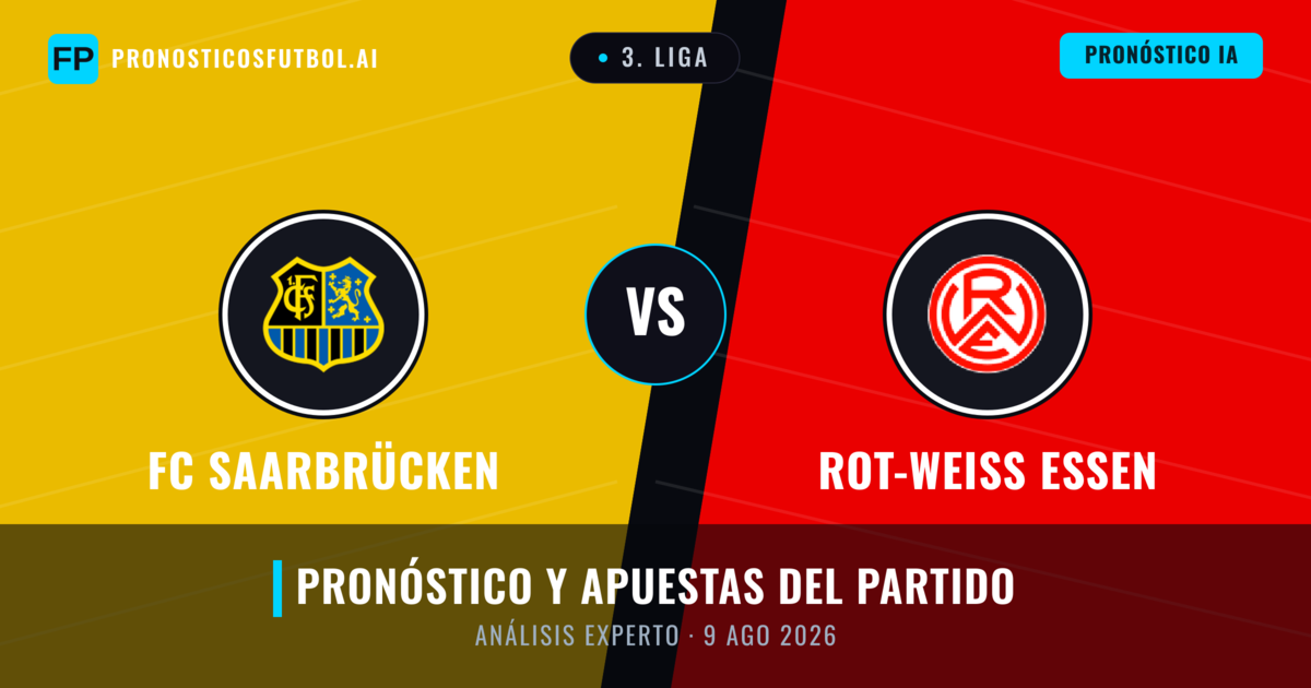 FC Saarbrücken vs Rot-Weiß Essen — pronóstico y previa del partido