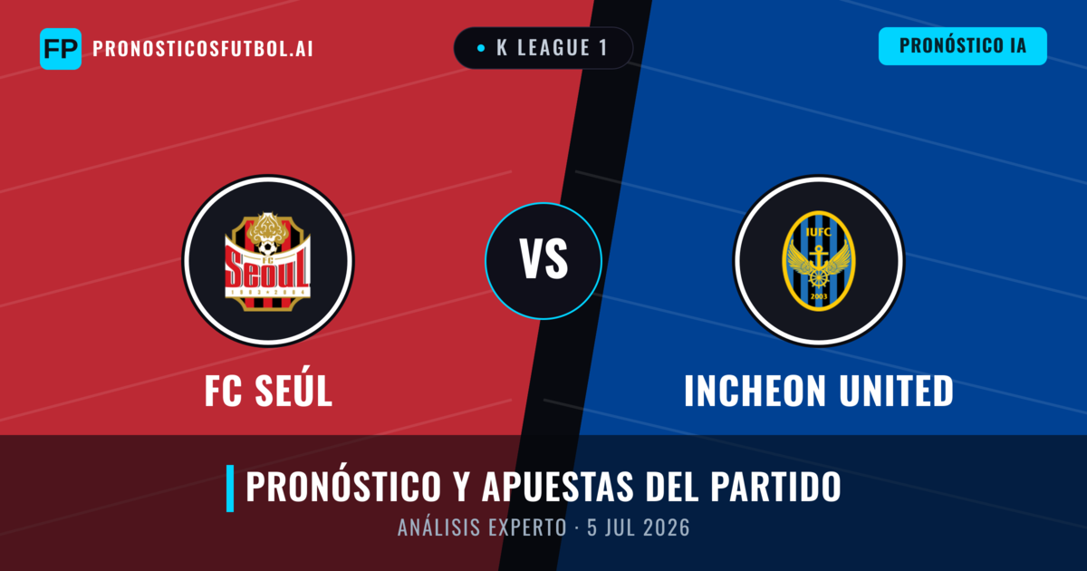 FC Seúl vs Incheon United — pronóstico y previa del partido