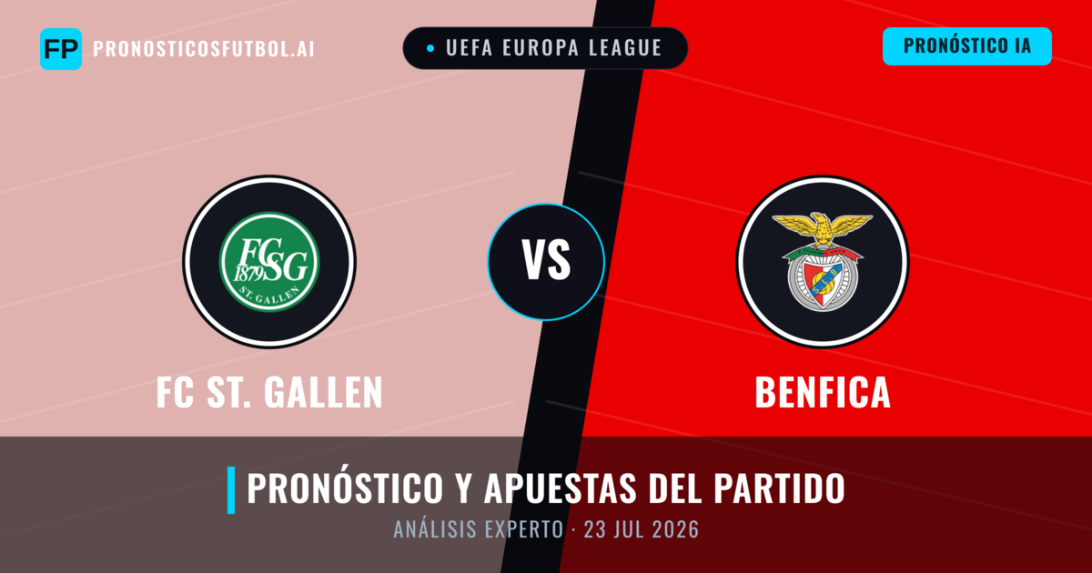 FC St. Gallen vs Benfica — pronóstico y previa del partido
