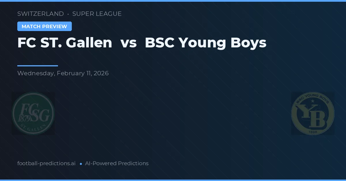 FC St. Gallen vs BSC Young Boys — pronóstico y previa del partido