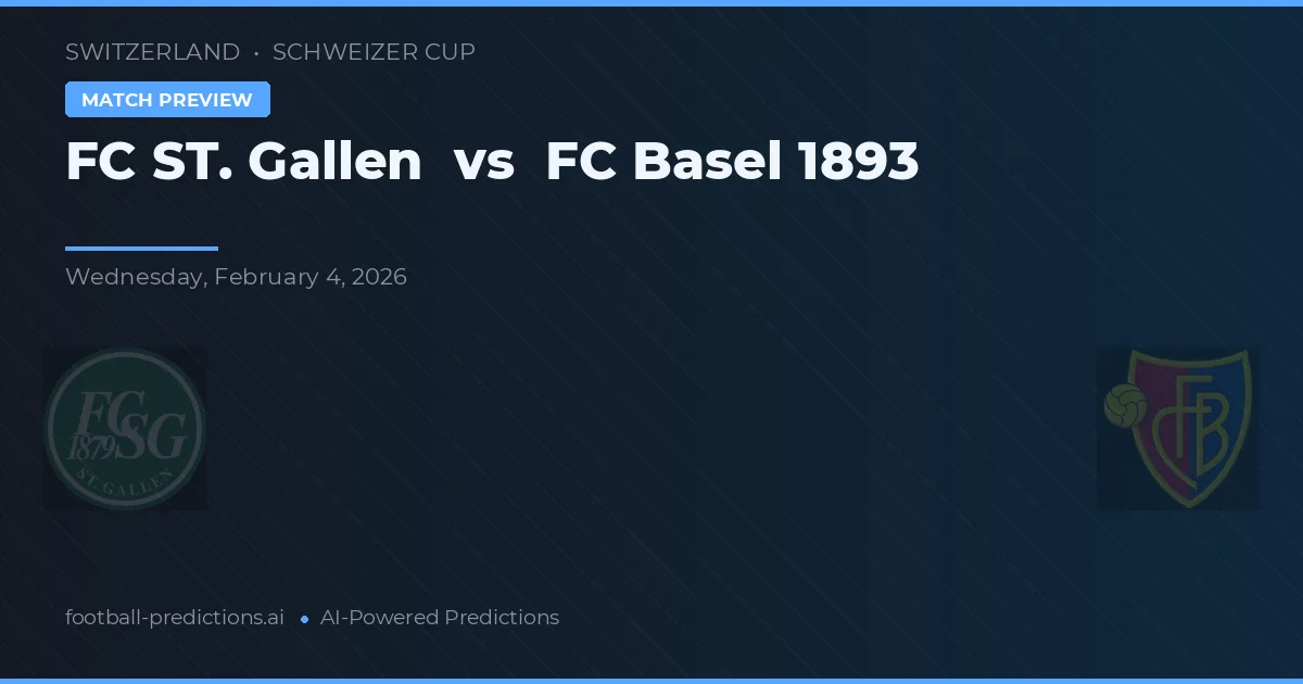 FC St. Gallen vs FC Basilea — pronóstico y previa del partido