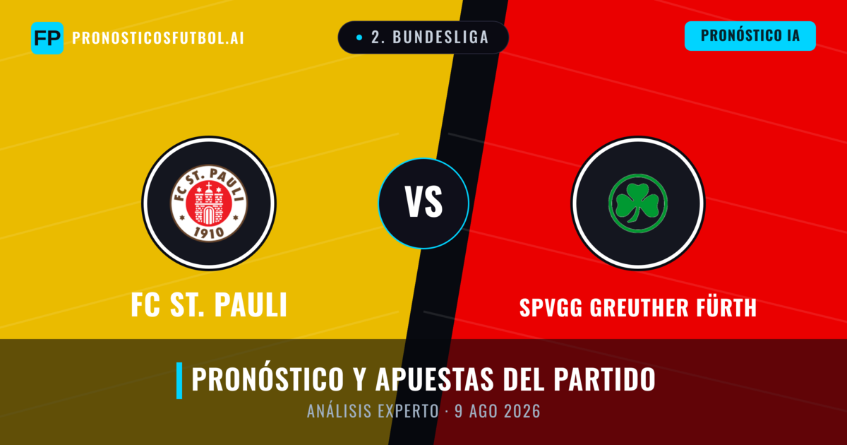 FC St. Pauli vs SpVgg Greuther Fürth — pronóstico y previa del partido