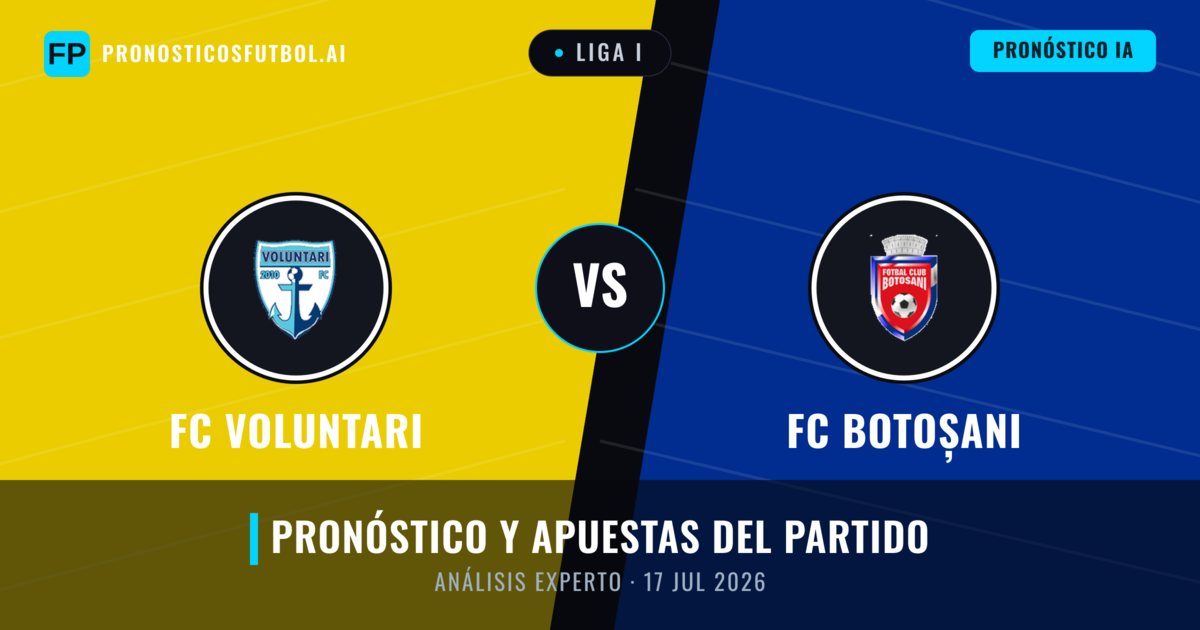 FC Voluntari vs FC Botoșani — pronóstico y previa del partido