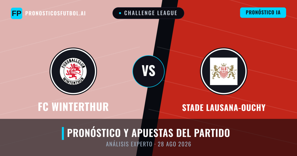 FC Winterthur vs Stade Lausana-Ouchy — pronóstico y previa del partido