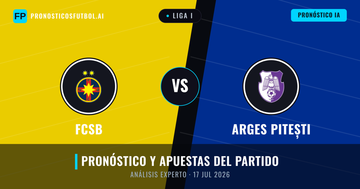 FCSB vs Arges Pitești — pronóstico y previa del partido