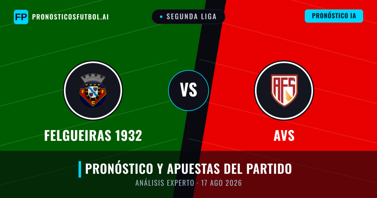 Felgueiras 1932 vs AVS — pronóstico y previa del partido