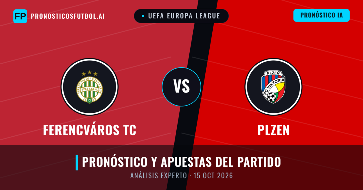 Ferencváros TC vs Plzen — pronóstico y previa del partido