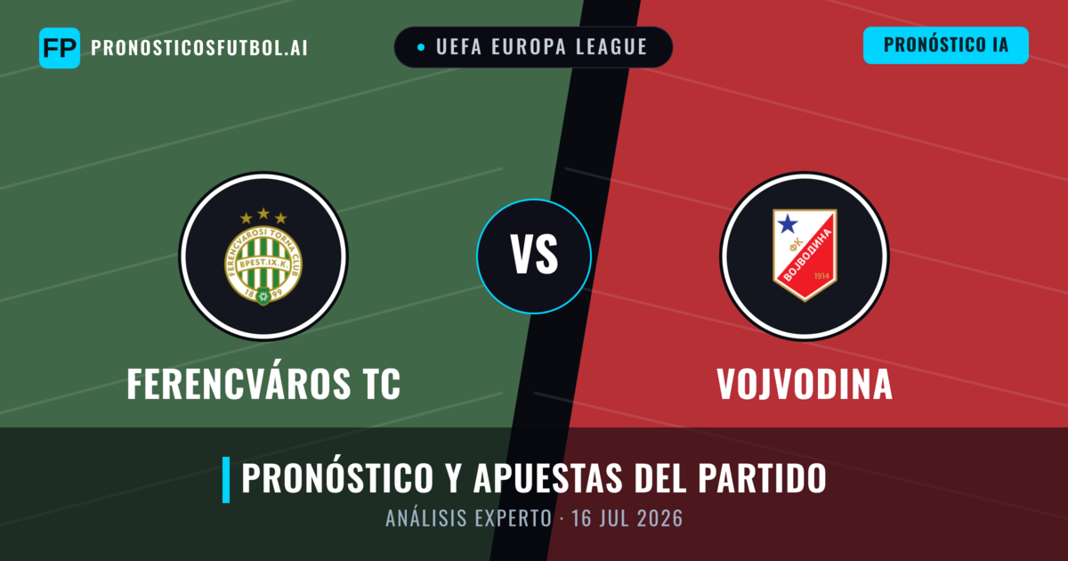 Ferencváros TC vs Vojvodina — pronóstico y previa del partido