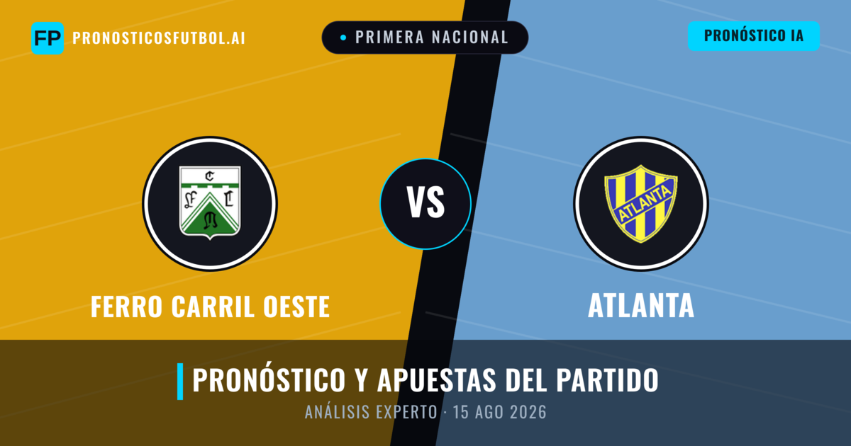 Ferro Carril Oeste vs Atlanta — pronóstico y previa del partido