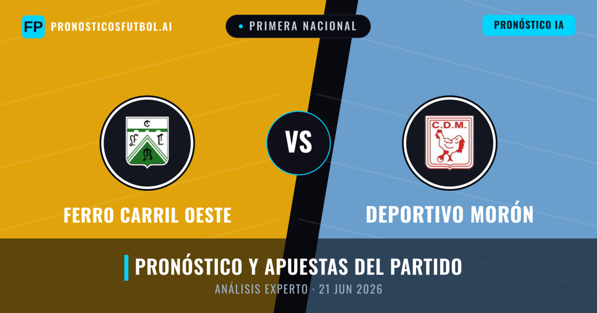 Ferro Carril Oeste vs Deportivo Morón — pronóstico y previa del partido