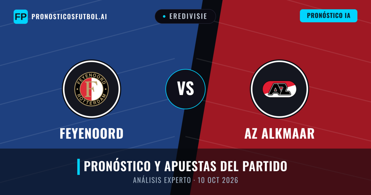Feyenoord vs AZ Alkmaar — pronóstico y previa del partido