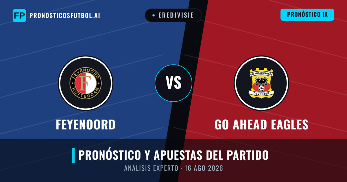 Feyenoord vs Go Ahead Eagles — pronóstico y previa del partido