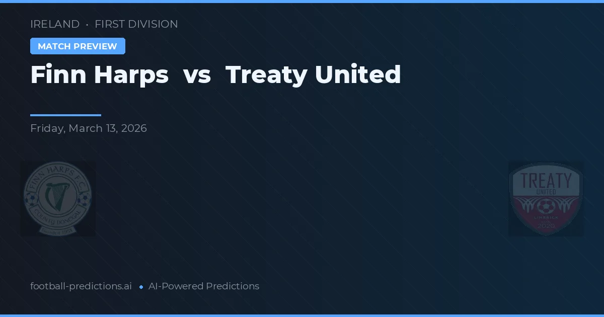 Finn Harps vs Treaty United — pronóstico y previa del partido