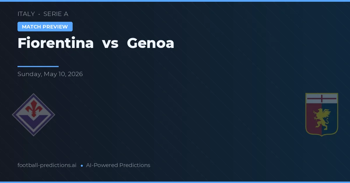 Fiorentina vs Génova — pronóstico y previa del partido