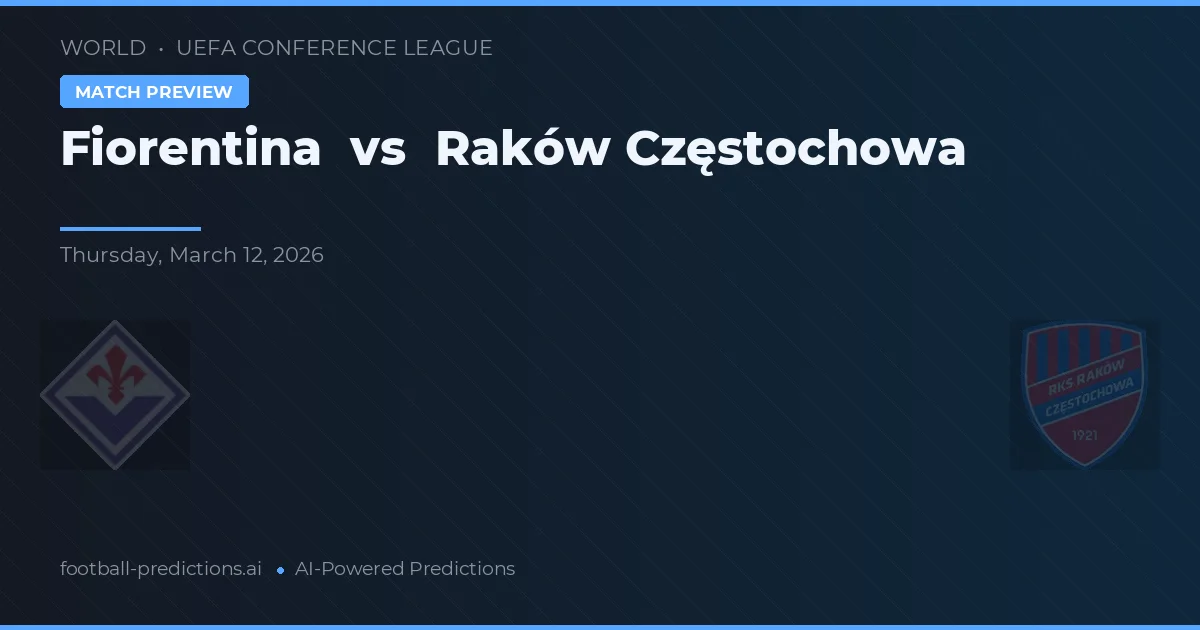 Fiorentina vs Raków Częstochowa — pronóstico y previa del partido