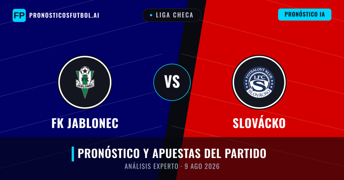 FK Jablonec vs Slovácko — pronóstico y previa del partido