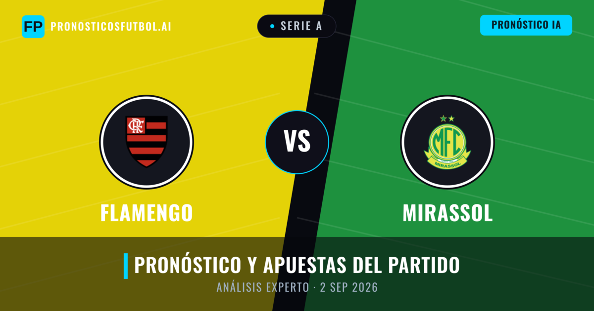 Flamengo vs Mirassol — pronóstico y previa del partido