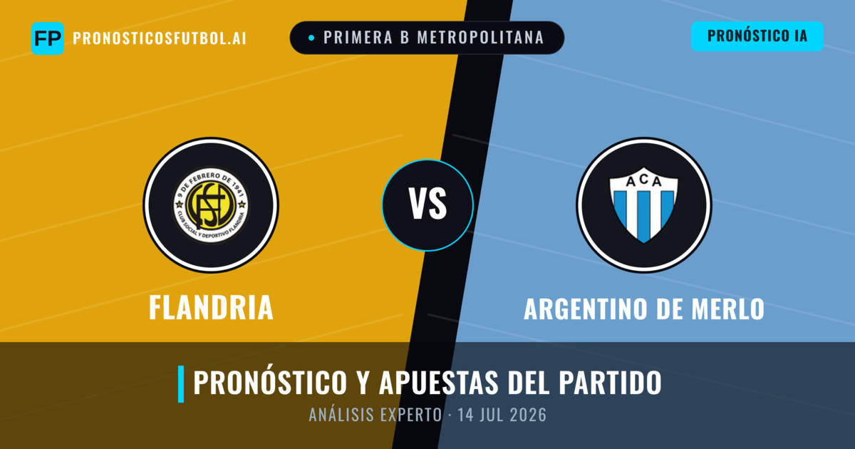 Flandria vs Argentino de Merlo — pronóstico y previa del partido