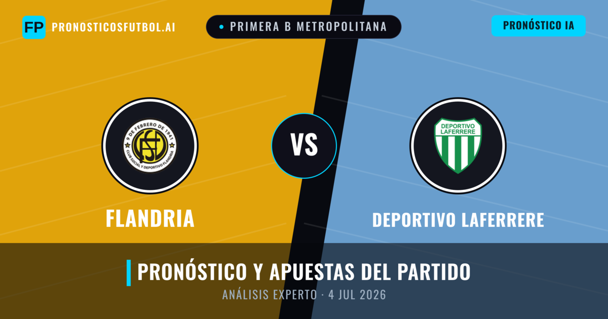 Flandria vs Deportivo Laferrere — pronóstico y previa del partido
