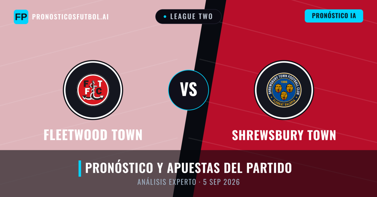 Fleetwood Town vs Shrewsbury Town — pronóstico y previa del partido