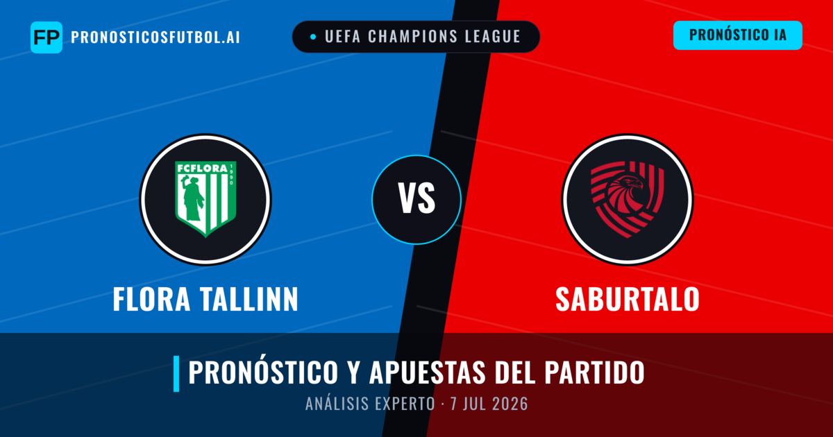 Flora Tallinn vs Saburtalo — pronóstico y previa del partido