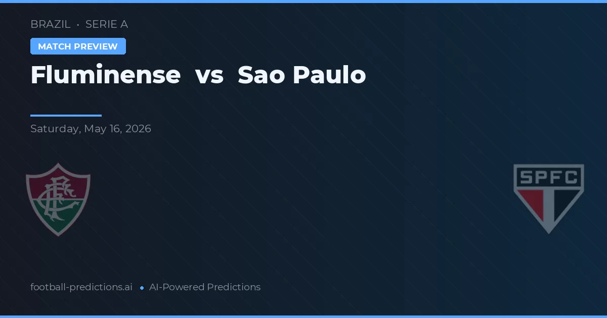 Fluminense vs São Paulo — pronóstico y previa del partido