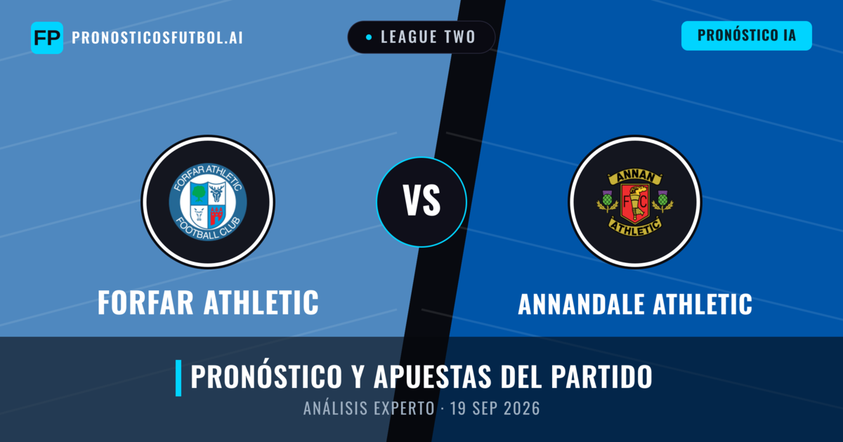 Forfar Athletic vs Annandale Athletic — pronóstico y previa del partido