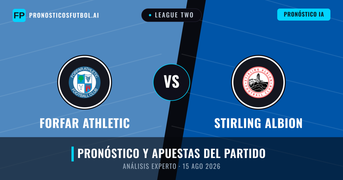 Forfar Athletic vs Stirling Albion — pronóstico y previa del partido