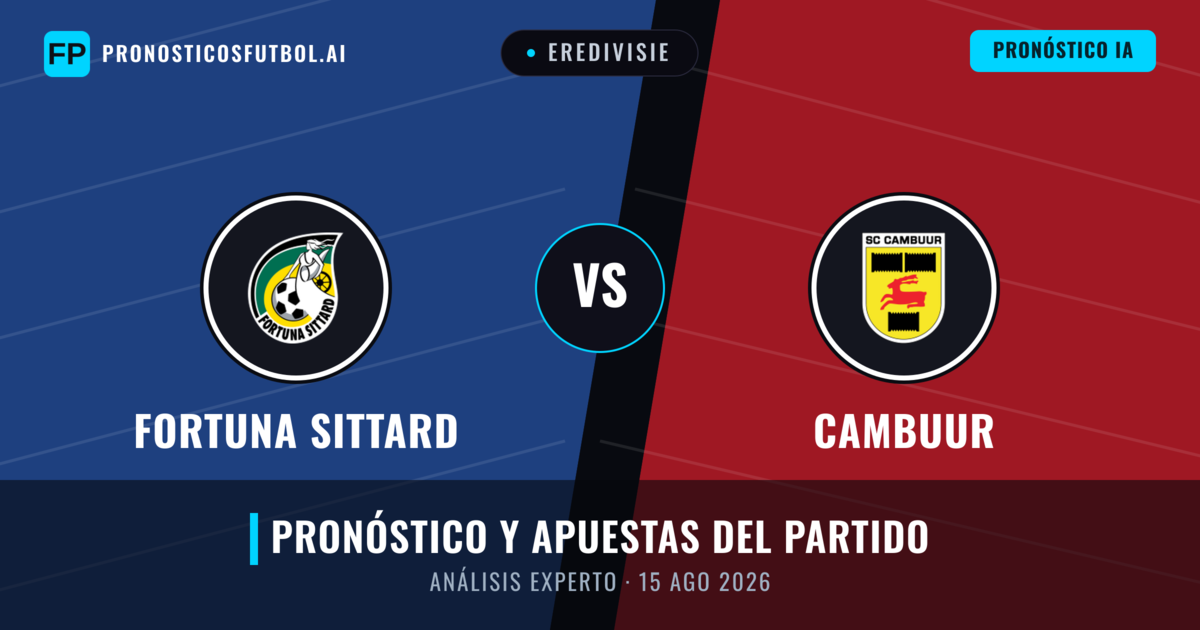 Fortuna Sittard vs Cambuur — pronóstico y previa del partido