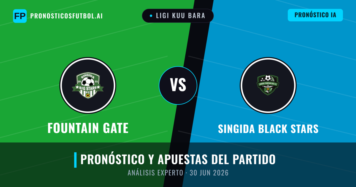 Fountain Gate vs Singida Black Stars — pronóstico y previa del partido