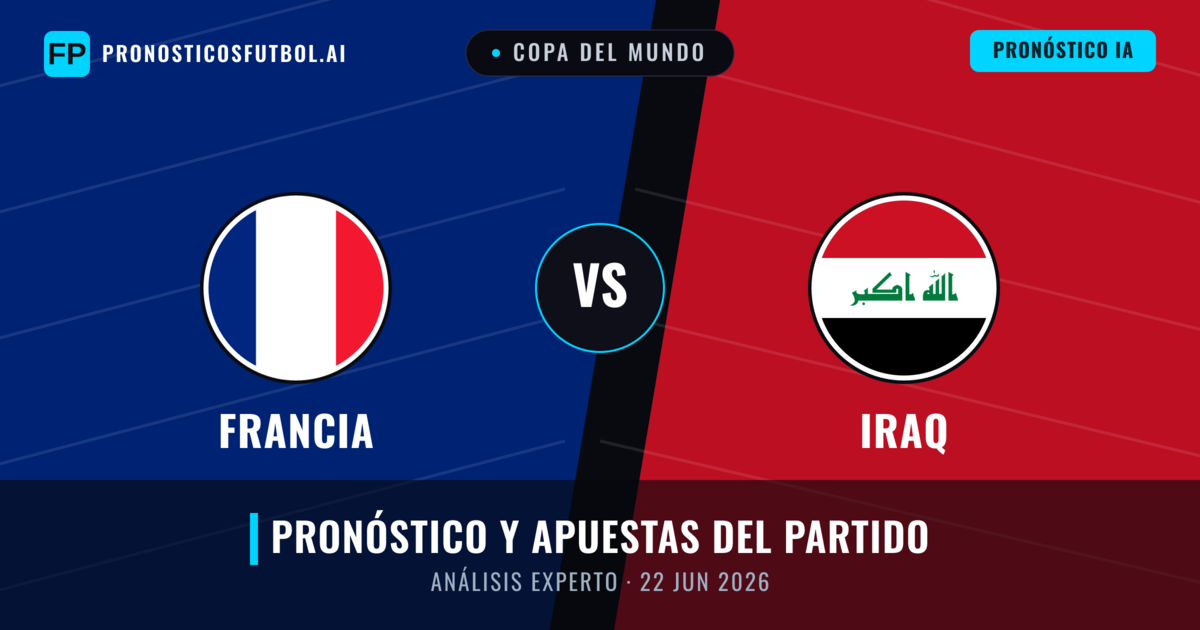 Francia vs Iraq — pronóstico y previa del partido