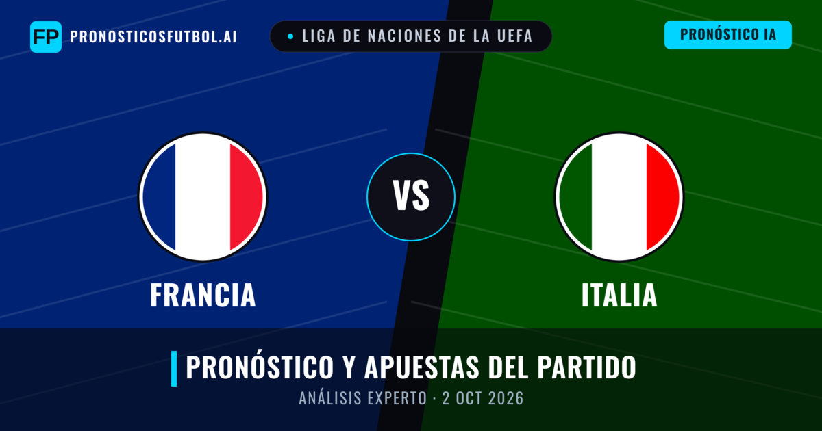 Francia vs Italia — pronóstico y previa del partido