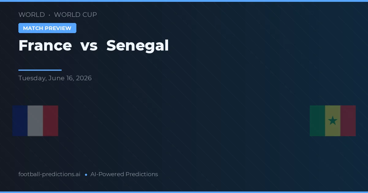 Francia vs Senegal — pronóstico y previa del partido