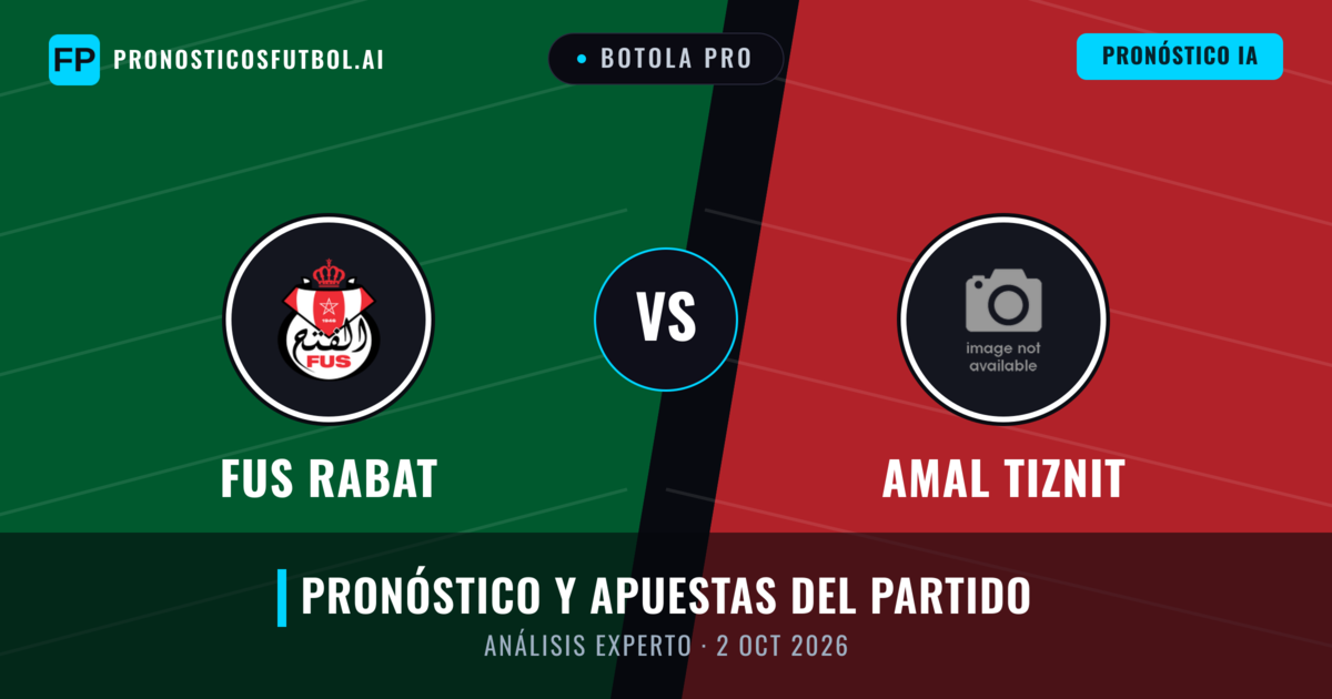 FUS Rabat vs Amal Tiznit — pronóstico y previa del partido
