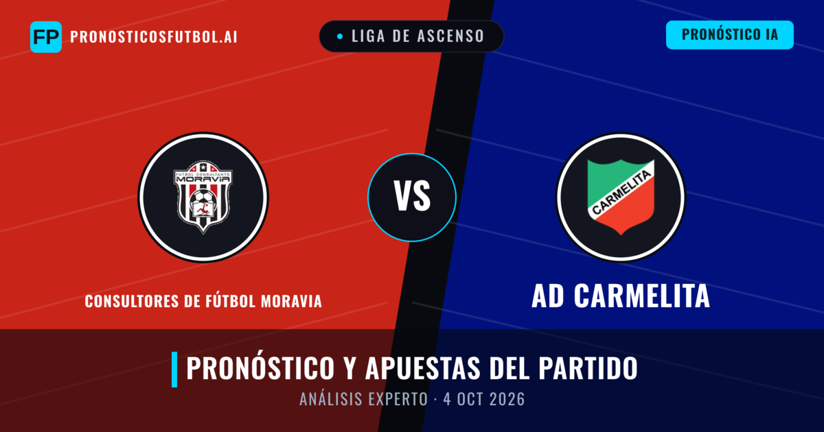 Consultores de Fútbol Moravia vs AD Carmelita — pronóstico y previa del partido