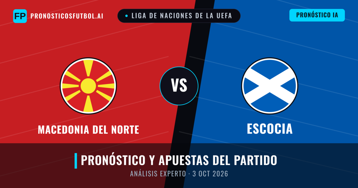 Macedonia del Norte vs Escocia — pronóstico y previa del partido
