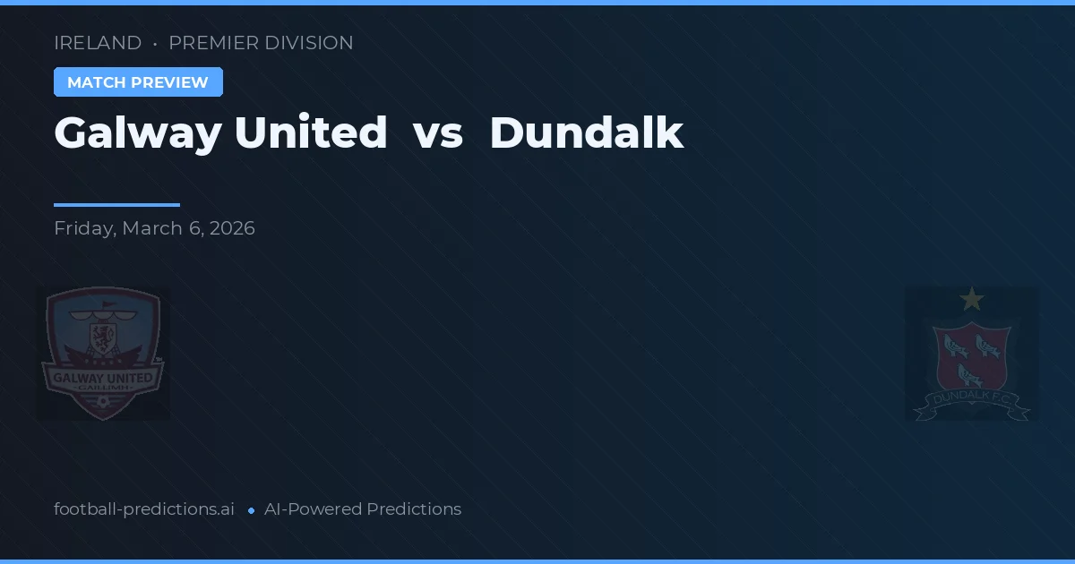 Galway United vs Dundalk — pronóstico y previa del partido
