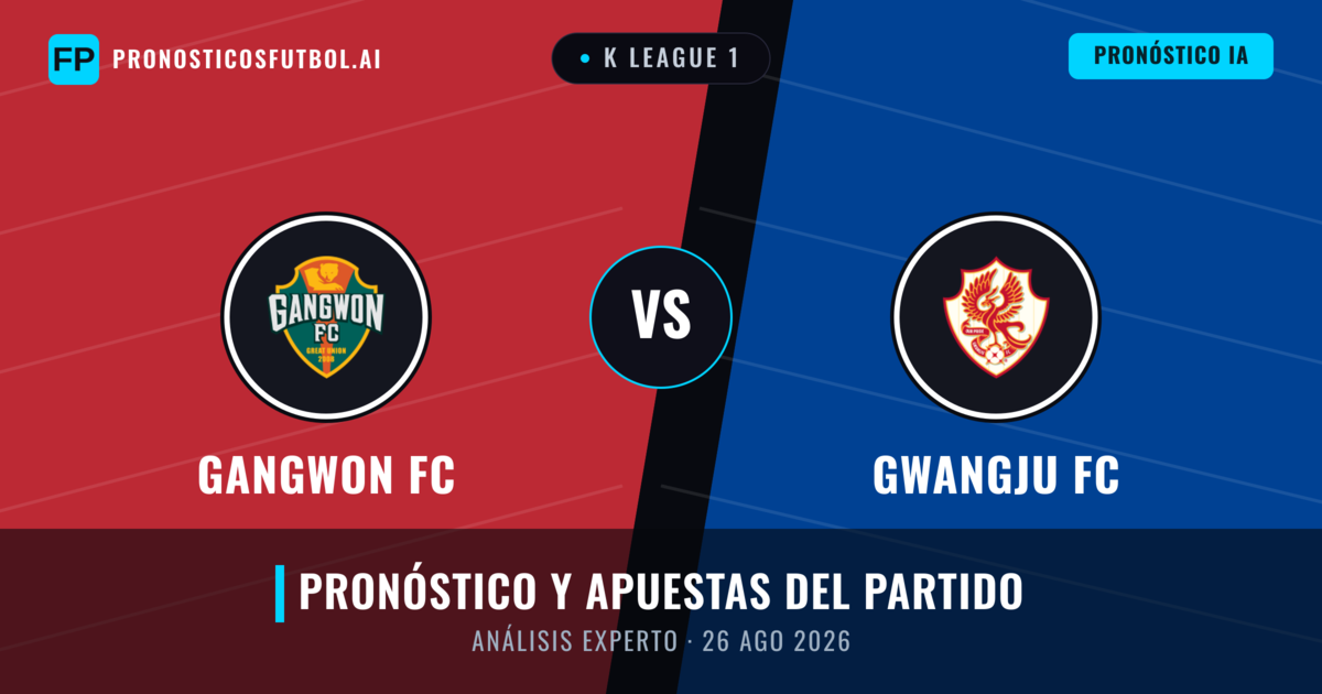 Gangwon FC vs Gwangju FC — pronóstico y previa del partido