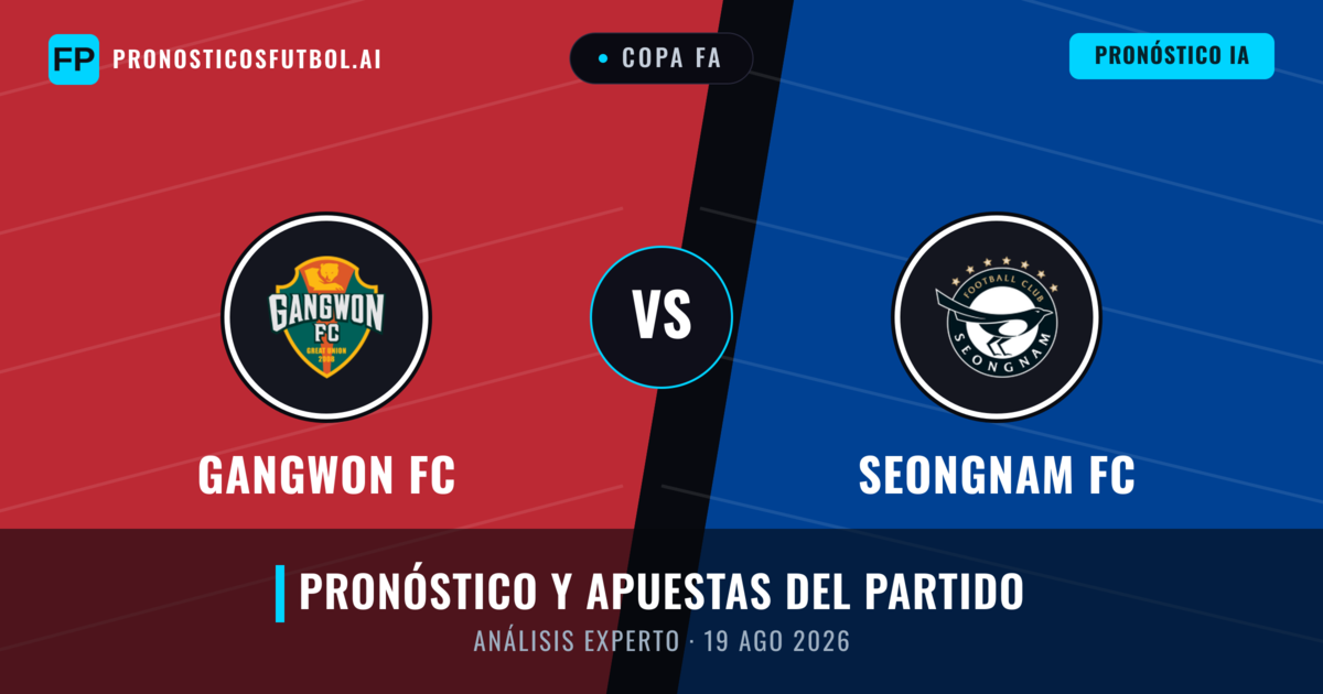 Gangwon FC vs Seongnam FC — pronóstico y previa del partido