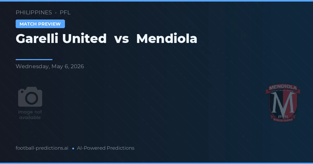 Garelli United vs Mendiola — pronóstico y previa del partido