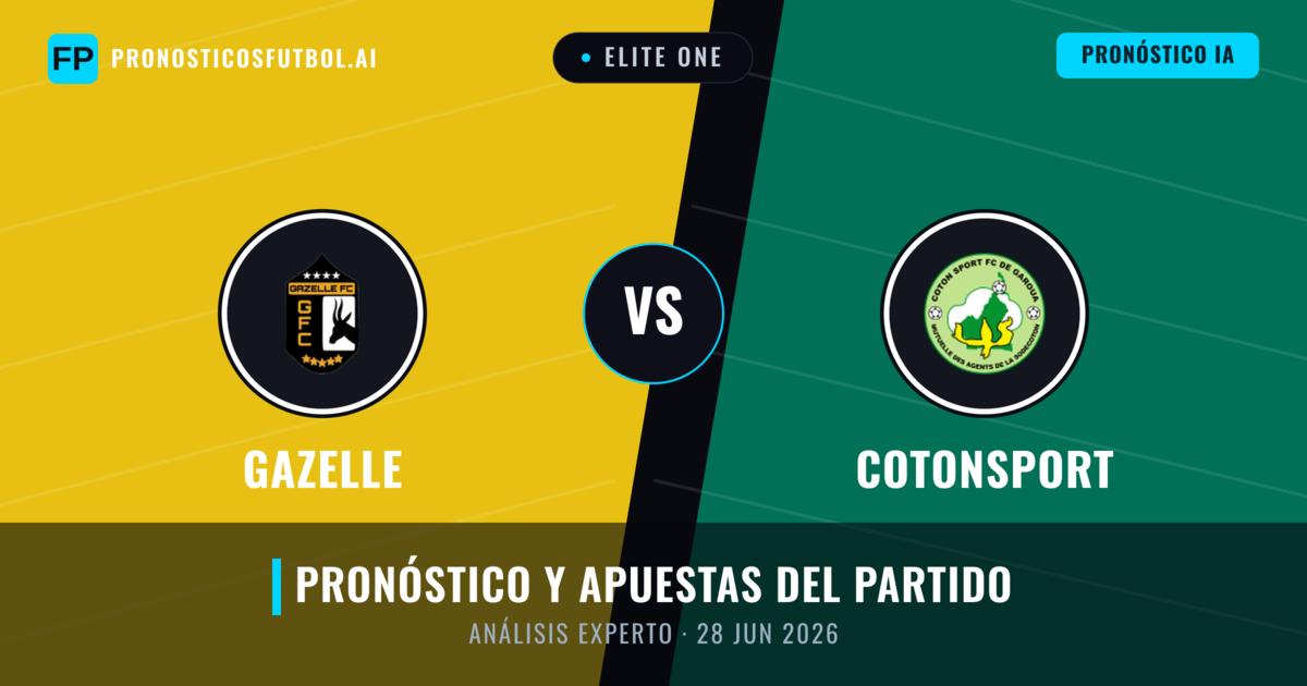Gazelle vs Cotonsport — pronóstico y previa del partido