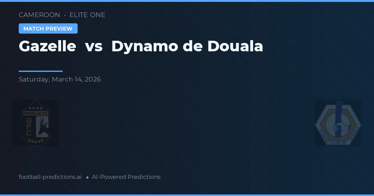 Gazelle vs Dynamo de Duala — pronóstico y previa del partido